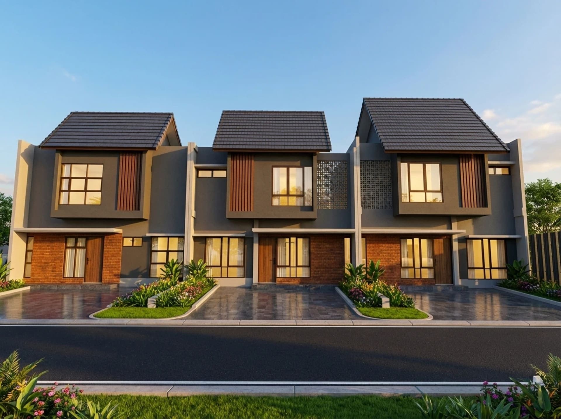 Suasana Cluster Gaharu di H City Sawangan